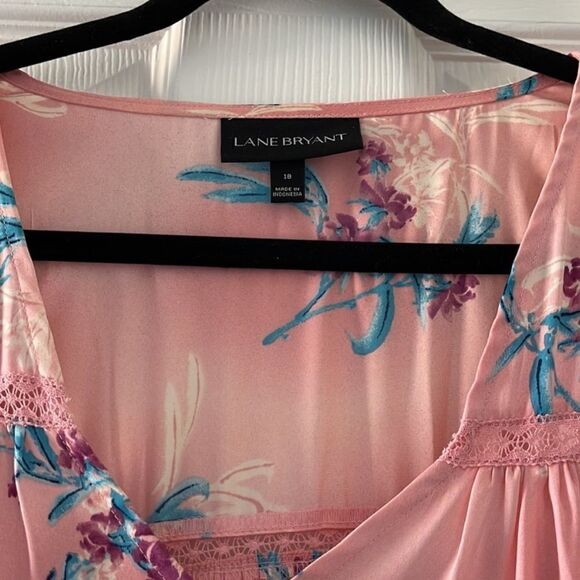 NEW Lane Bryant Pink Floral Tank Size 18 - Picture 2 of 2